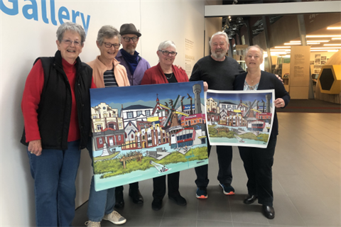 Local artists from Foxton group 'Artitude'.